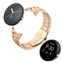 Acheter Avizar Bracelet pour Google Pixel Watch Maillons Acier Inoxydable Rose gold