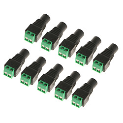 10pcs 2.1 * 5.5mm DC Power Plug Jack Adaptateur Connecteur Socket Mâle et Femelle pour Appareil-photo de Télévision en Circuit Fermé