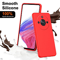 Htdmobiles Coque pour Honor Magic 6 Lite 5G - housse etui silicone gel fine + film ecran - ROUGE