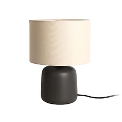 LEITMOTIV Lampe à poser Alma - H. 33 cm - Noir