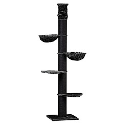 RHR Quality Arbre à chat Maine Coon Tower Blackline Dark Grey