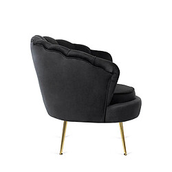 Avis Vivaldi Fauteuil ANGEL Noir Velours