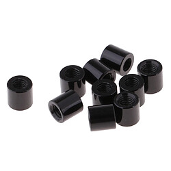 Entretoise de tube en alliage d'aluminium noir 10Pcs pour voiture RC 5mm DIY modèle 4WD