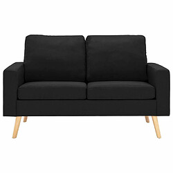 Avis Maison Chic Canapé à 2 places,Sofa de Salon,Canapé droit Noir Tissu -GKD546517