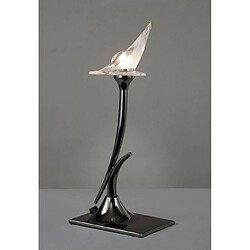 Luminaire Center Lampe de Table Flavia 1 Ampoule G9, chrome noir