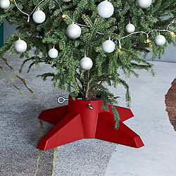 vidaXL Support de sapin de Noël Rouge 55,5x55,5x15 cm