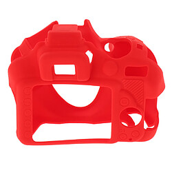 Housse en silicone DSLR pour appareil photo et housse de protection pour Nikon D3400 rouge