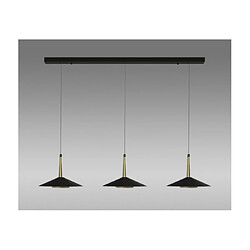 Luminaire Center Suspension Orion Laiton antique, noir