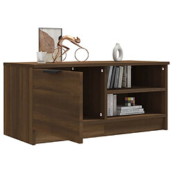 Acheter Maison Chic Meuble TV scandinave - Banc TV pour salon Chêne marron 80x35x36,5 cm Bois d'ingénierie -MN85213