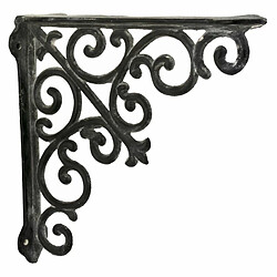 L'Héritier Du Temps Equerre Credence Etagere Potence Murale Suspension en Fonte Grise Support 5,50x26,5x26,5cm