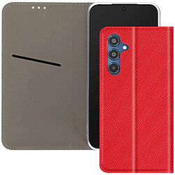 Avizar Étui pour Samsung Galaxy M35 Clapet Porte-carte et Support Rouge