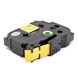 vhbw Cassette de gaine thermorétractable noire sur jaune 17,7mm pour imprimante Brother P-Touch E300, E300VP, E500, E500VP, E550W, E550WVP, H300