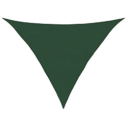 vidaXL Voile d'ombrage 160 g/m² Vert foncé 5x5x6 m PEHD