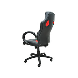 Acheter Bcelec bs11010-4 Siège baquet fauteuil de bureau rouge et noir, tissu et cuir