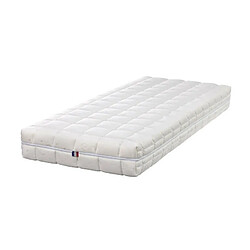 King Of Dreams Matelas 120x190 + Sommier Démonté + pieds + Oreiller Mémoire Offerts Latex Naturel 80 Kg m3 Hauteur 21 cm Soutien Ferme