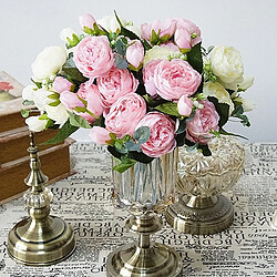 Avis Wewoo Fleurs Artificielles 5 PCS de Rose Petit Bouquet Flores Home Party Mariage Faux Fleur Décoration