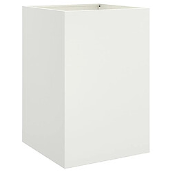 Maison Chic Jardinière,Bac à fleurs - pot de fleur blanc 52x48x75 cm acier laminé à froid -GKD93200