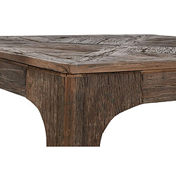 Acheter Pegane Table basse, table de salon en bois recyclé coloris marron - longueur 100 x profondeur 100 x Hauteur 32 cm