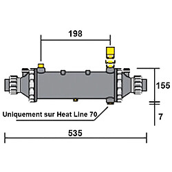 Echangeur thermique nu 40kw multitubulaire - w49nt40 - PSA