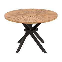 Beliani Table de jardin Bois Bois clair CISSONE