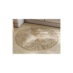 ICONIK INTERIOR Tapis rond en jute - Boho Bali - 100 CM - Bilú Naturel