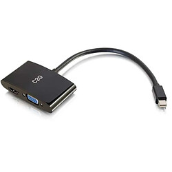 Cables To Go C2G 80935 adaptateur et connecteur de câbles Mini DisplayPort HDMI + VGA Noir