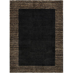 Vidal Tapis de laine 185x137 noir Juma