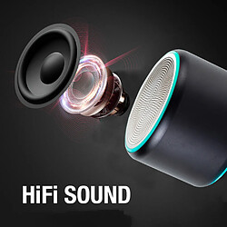 General Mini haut-parleur Bluetooth portable, basses améliorées et son haute définition, design portable, micro intégré, appel mains libres, IPX6 étanche et durable pour l'extérieur, batterie de 10 heures, pour la maison, les voyages, la randonnée (bleu clair).