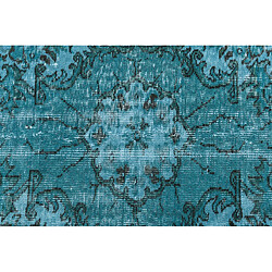 Vidal Tapis de laine 244x170 Bleu Ultra Vintage