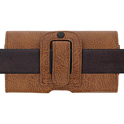 Avizar Étui Ceinture Smartphone Pochette Vintage Clip Porte-cartes Taille 3XL - Marron pas cher