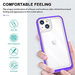 Coque en TPU + acrylique anti-chute, antichoc, rigide, hybride violet pour votre Apple iPhone 13 mini 5.4 pouces