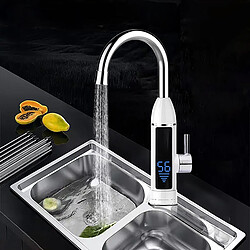 Acheter Universal Robinet électrique chauffe-eau instantané réservoir monté LED affichage de température robinet d'eau chaude instantané en acier inoxydable | robinet de cuisine