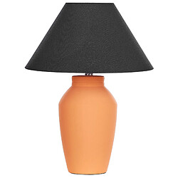 Beliani Lampe à poser en céramique orange RODEIRO