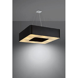 Avis Luminaire Center Plafonnier Urano Acier,tissu Noir 8 ampoules 112cm