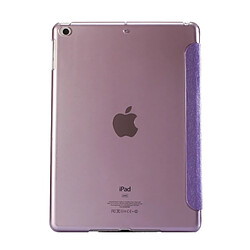 Avis Wewoo Smart Cover Violet pour iPad 9.7 pouces 2017 et Air Silk Texture Horizontal déformation Flip étui en cuir avec trois pliage titulaire