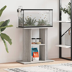 vidaXL Support pour aquarium sonoma gris 60x30x60 cm bois d'ingénierie