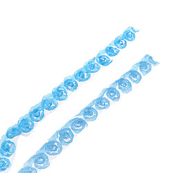 Acheter jolies breloques de bracelet fleur rose pour les décorations de téléphone portable, vêtements bleu