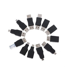 Avis 12 PIèces OTG USB 2.0 Adaptateur Micro USB Mini Mâle Vers Femelle