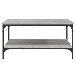 Acheter ComfortXL Table Basse Sonoma Gris 80x80x40 Cm Bois D'ingénierie