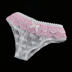 Acheter 1/4 Pink / White Lace Underwear Briefs pour BJD SD DOD Dollfie Dolls Vêtements