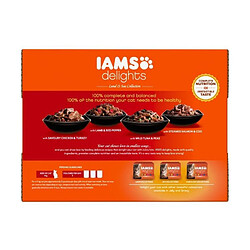 Avis Iams Chat IAMS Delights multibox Saveurs Terre et Mer en sauce (Land & sea Collection) - Toutes Races - 12x85 g - Pour chat adulte