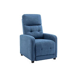 Acheter Vente-Unique Fauteuil relax en tissu bleu JARAMILO