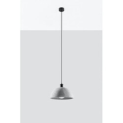 Luminaire Center Suspension Pablito Béton Gris 1 ampoule 120cm