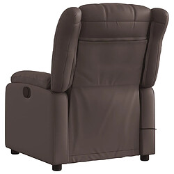 Acheter vidaXL Fauteuil de massage inclinable électrique marron similicuir