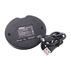 vhbw Micro USB Chargeur double pour appareil photo Nikon CoolPix P7000, P7100, P7700, P7800