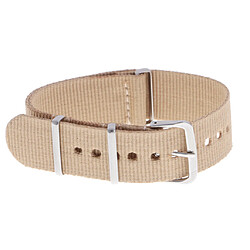 Bande de montre en nylon tissée bracelet bracelet en acier inoxydable boucle kaki 18mm