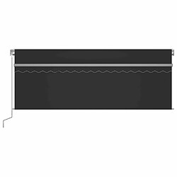 Avis Maison Chic Auvent manuel rétractable,Store manuel de porte et store et LED 4x3 m Anthracite -GKD58148