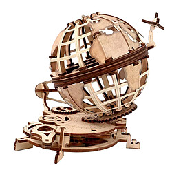 Acheter Globe En Bois Puzzle de Découpe Auto-Assemblage Mécanique 3D Modèle Kit, Bel Ornement, Amusant et Facile À Assembler