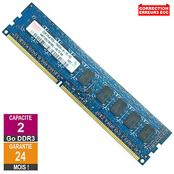 Barrette Mémoire 2Go RAM DDR3 Hynix HMT125U7BFR8C-H9 DIMM PC3-10600E - Reconditionné