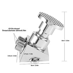 ComfortXL Robinet sur pied avec pédale pour lavabo, filetage g1/2 en cuivre